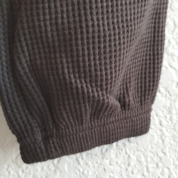 Revolve n:Philanthropy NEW Waffle Weave Pocketed Chocolate Zayden Jogger Pant S - Picture 10 of 16